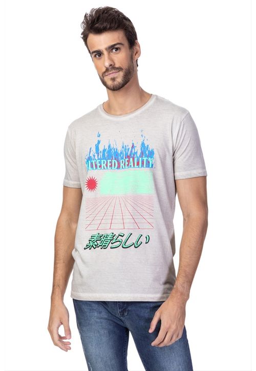 Camiseta Guess Star Bege