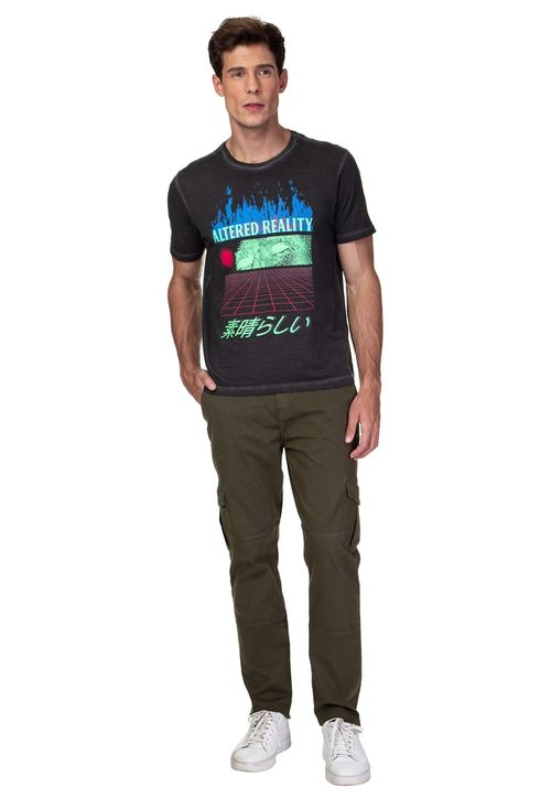 Camiseta Guess Star Preto