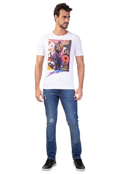 Camiseta Art Guess Branco