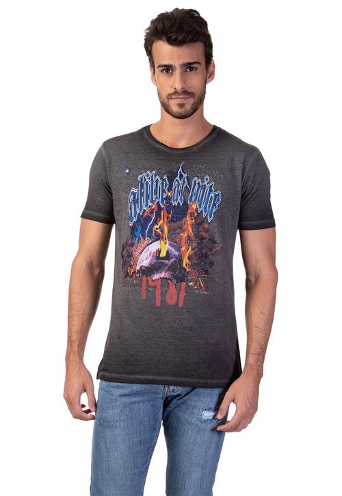 Camiseta Alve At Night Guess Preto