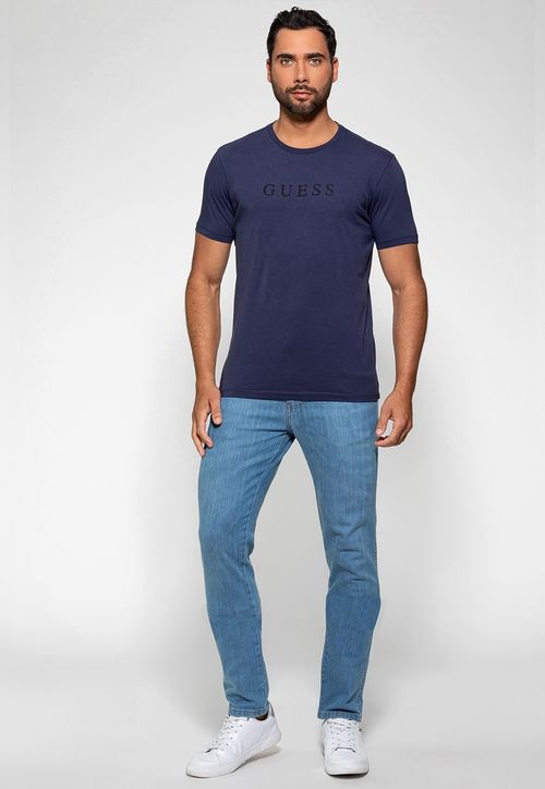 Camiseta Silk Relevo Guess Roxo