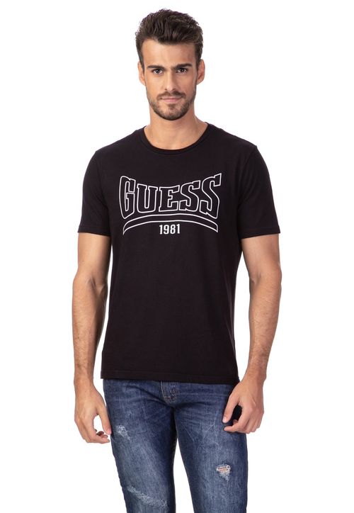Camiseta Guess Silk 1981 Preto