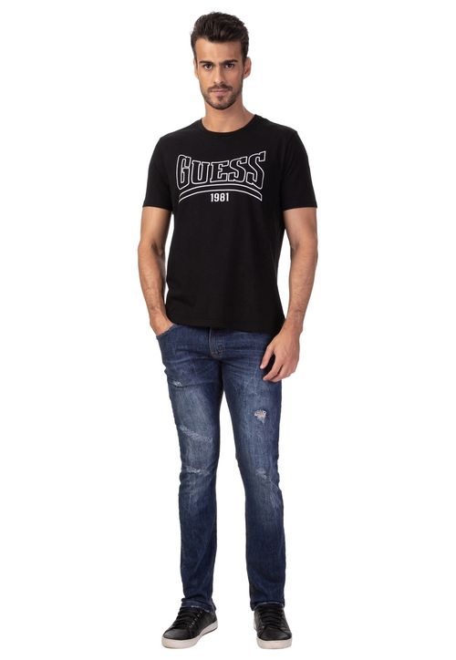 Camiseta Guess Silk 1981 Preto
