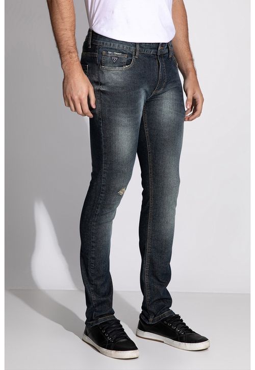 Calça Jeans Skinny Guess Azul Escuro