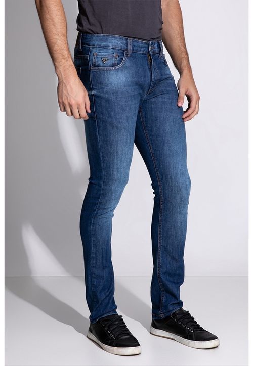 Calça Jeans Slim Guess Azul