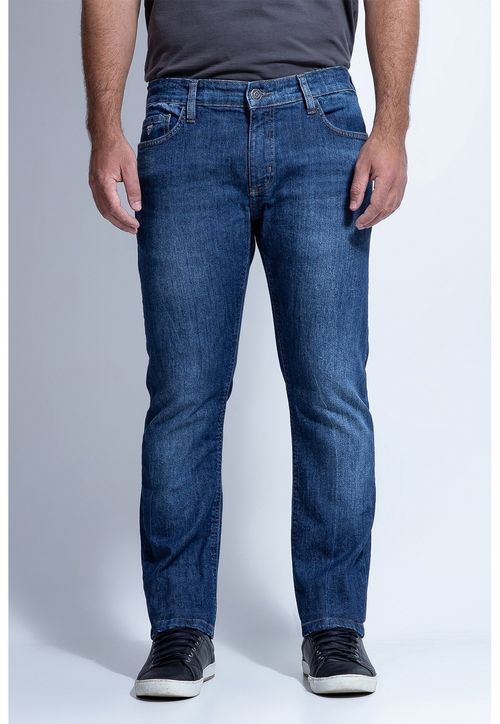 Calça Jeans Slim Straight Guess Azul Escuro