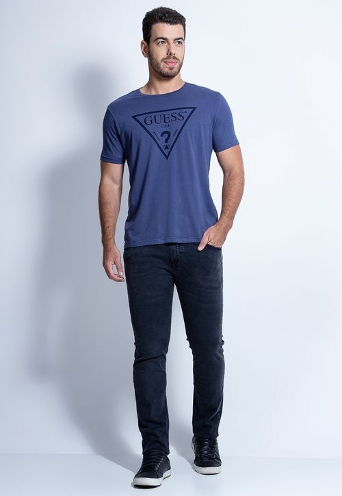 Calça Sarja Slim Straight Guess Preto