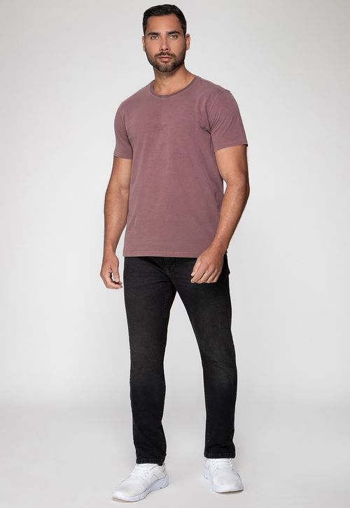 Camiseta Guess Silk Laser Estonada Vinho