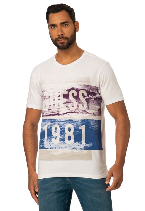 Camiseta Guess 1981 Estampada Branco