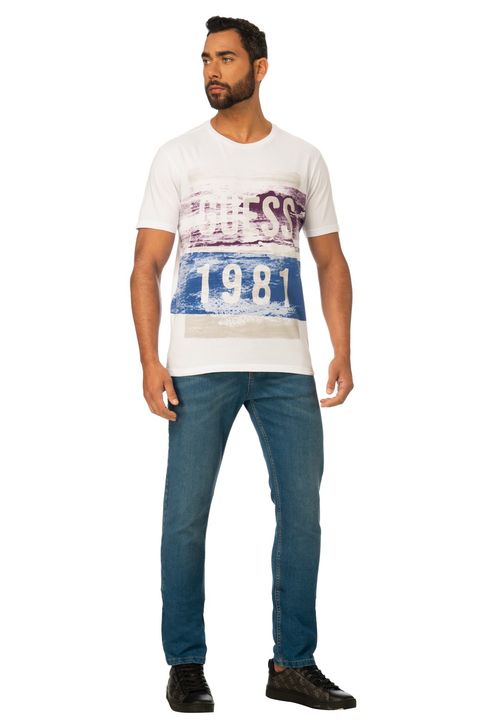 Camiseta Guess 1981 Estampada Branco
