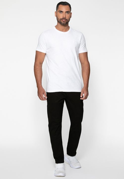 Camiseta Bordado Manuscrito Pequeno Branco