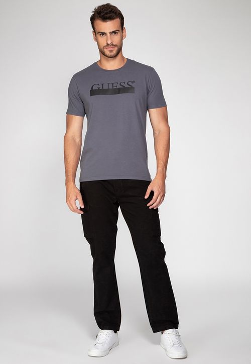 Calça Cargo de Sarja Preto