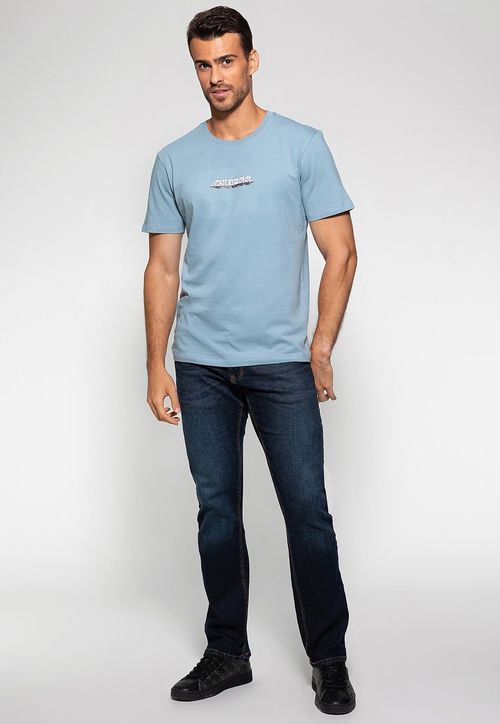 Camiseta Silk Emborrachado Guess Azul