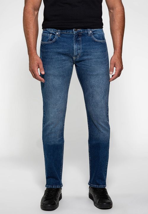 Calça Jeans Slim Straight Guess Azul