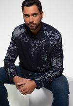 Camisa Manga Longa Midnight Animal Guess Branco - GuessBrasil