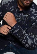 Camisa Manga Longa Midnight Animal Guess Branco - GuessBrasil