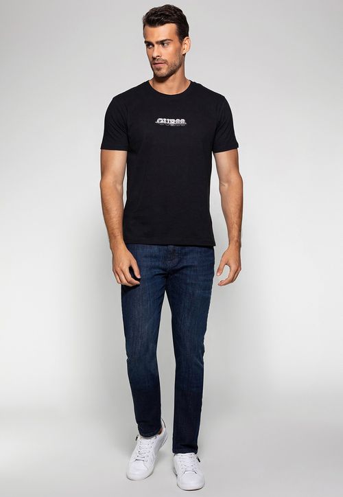 Calça Jeans Skinny Escura Guess Azul Escuro