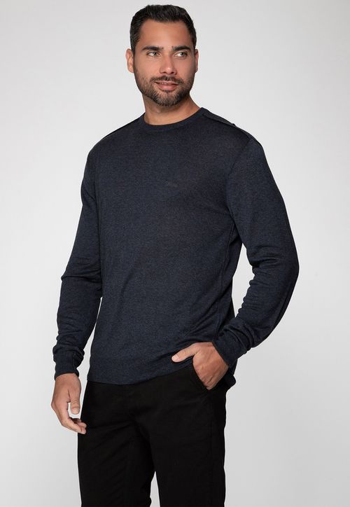 Pullover Tricot Masculino Guess Azul Escuro