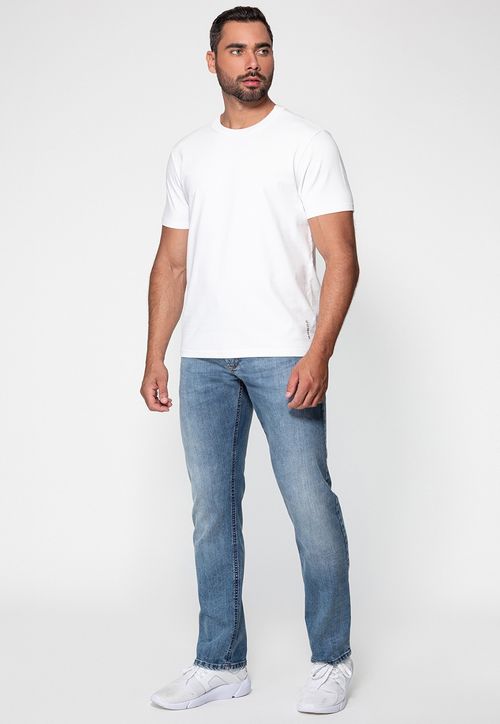 Calça Jeans Slim Straight Guess Azul