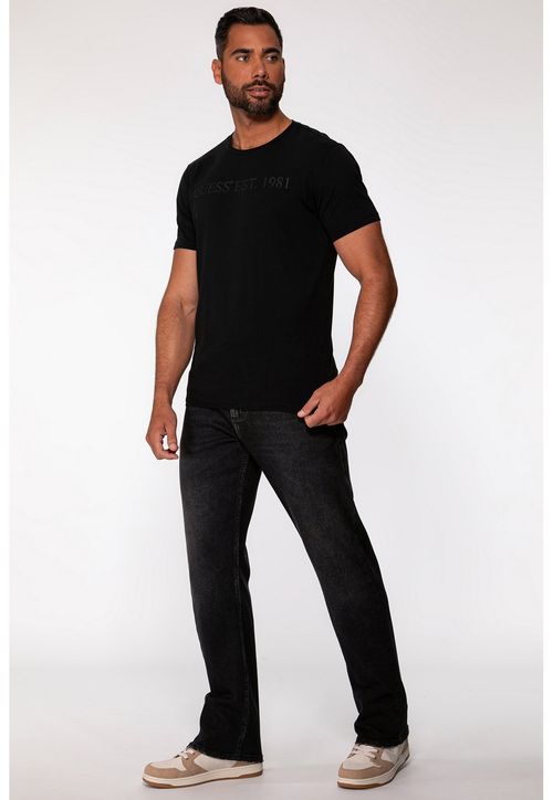 Camiseta Guess Est 1981 Relevo Preto