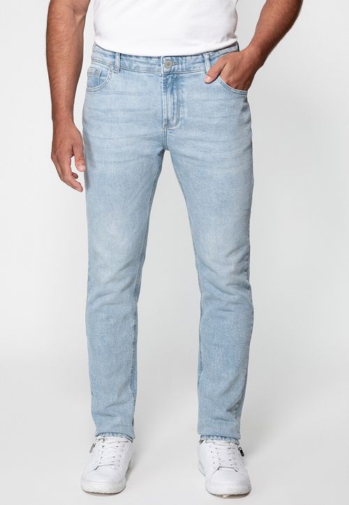 Calça Jeans Slim Tappered Clara Guess Azul Claro