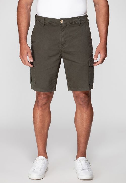 Bermuda Cargo Sarja Guess Verde Escuro
