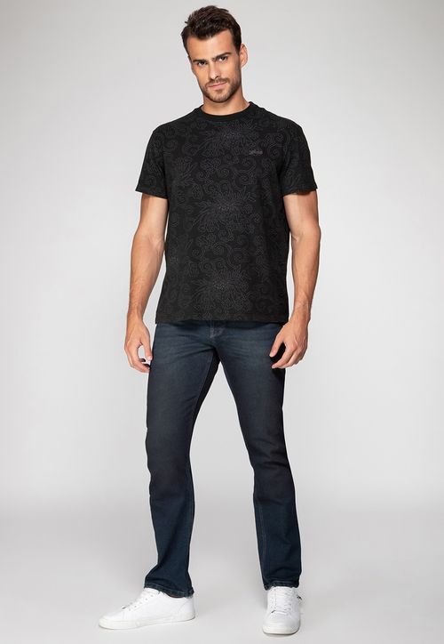 Camiseta Estampa Laser Guess Preto
