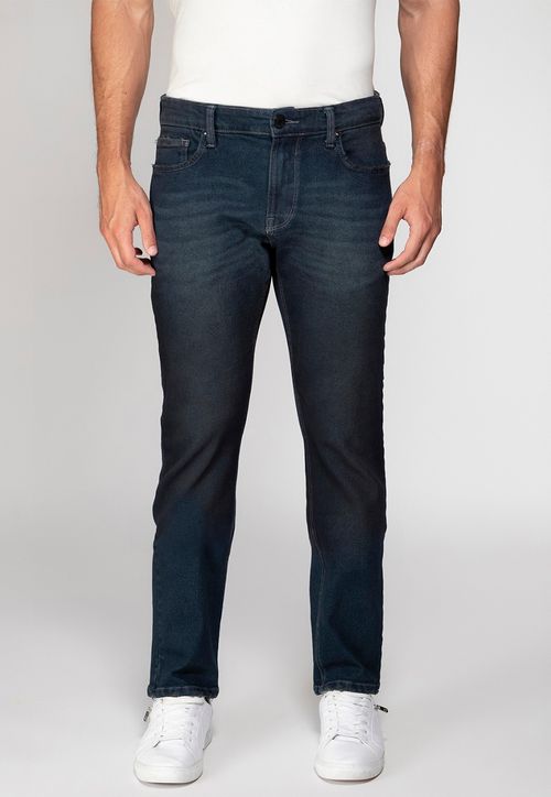 Calça Jeans Slim Straight Guess Azul Escuro