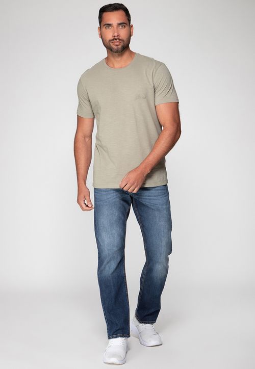 Calça Jeans Slim Straight Guess Azul Escuro
