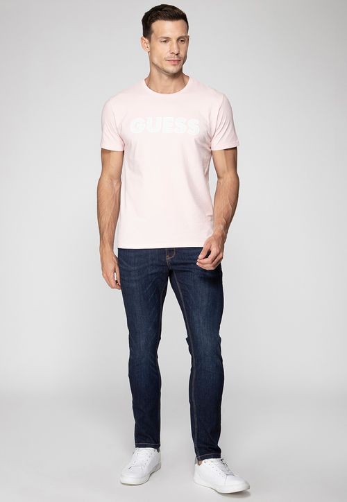 Calça Jeans Slim Tapered Azul Escuro