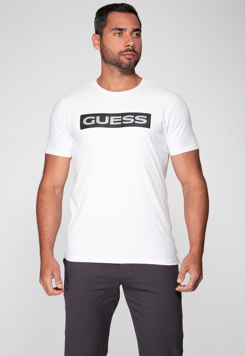 Camiseta Guess Metalizado Branco