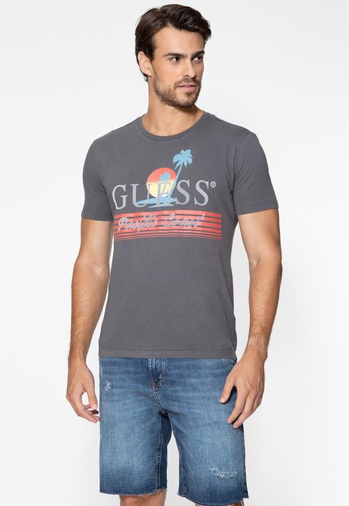 Camiseta Estampa Pacific Coast Grafite