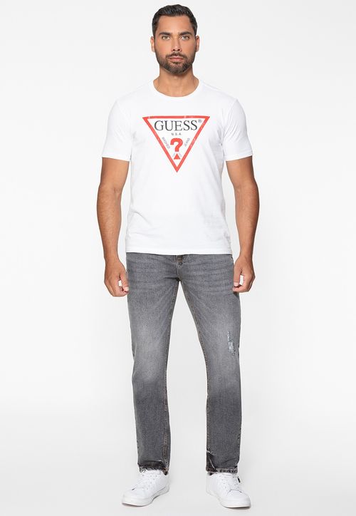 Calça Jeans Slim Straight Preto