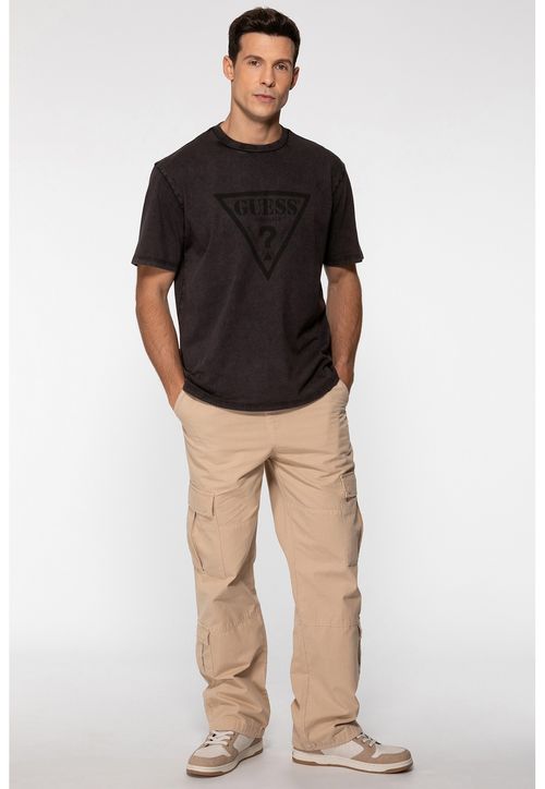 Camiseta Guess Originals Logo Vintage Preto