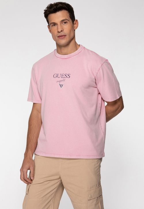 Camiseta Guess Originals Estonada Rosa