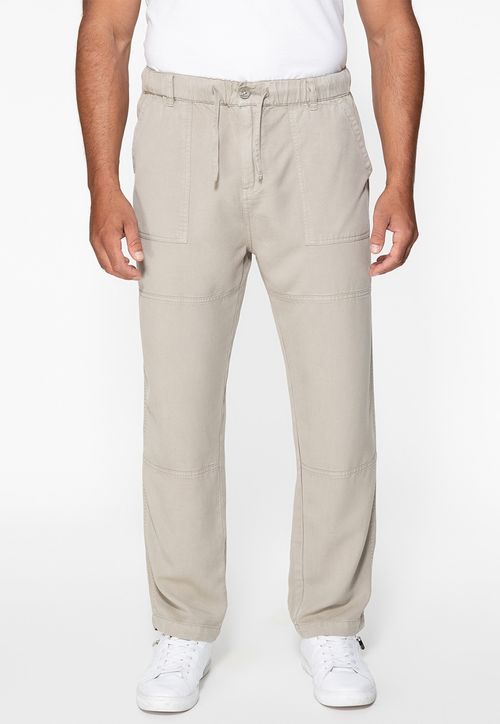 Calça Straight Eco Cinza