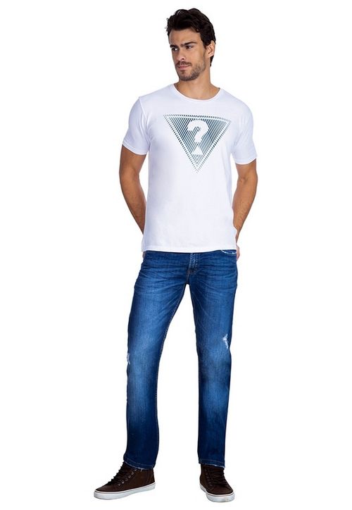 Camiseta Triangle Guess Branco