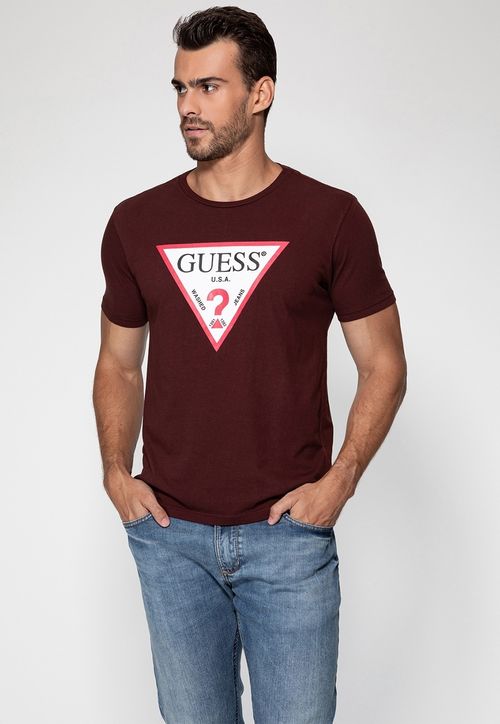 Camiseta Red Logo Guess Roxo