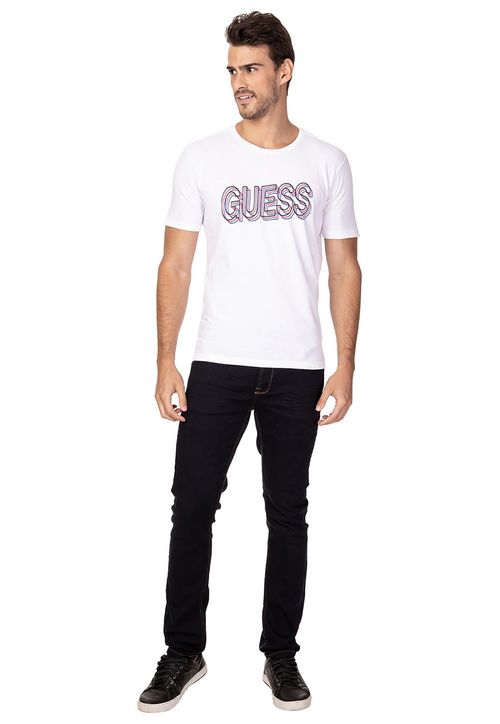 Camiseta 3d Guess Branco