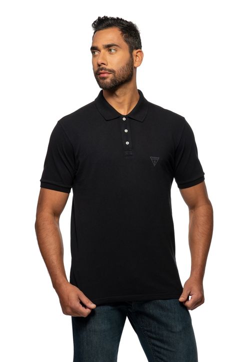 Camisa Polo Guess Basic Preto