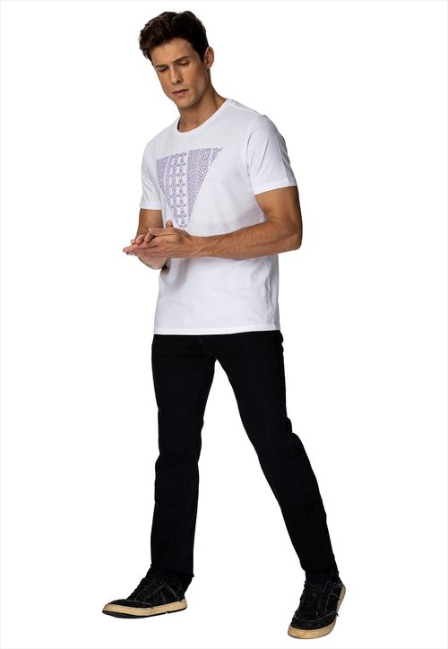 Calça Slim Straight Two Guess Azul Escuro