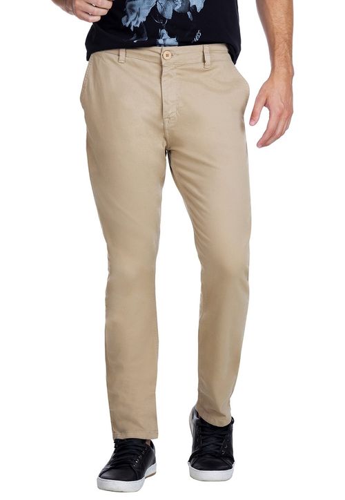 Calça Chino Basic Guess Bege