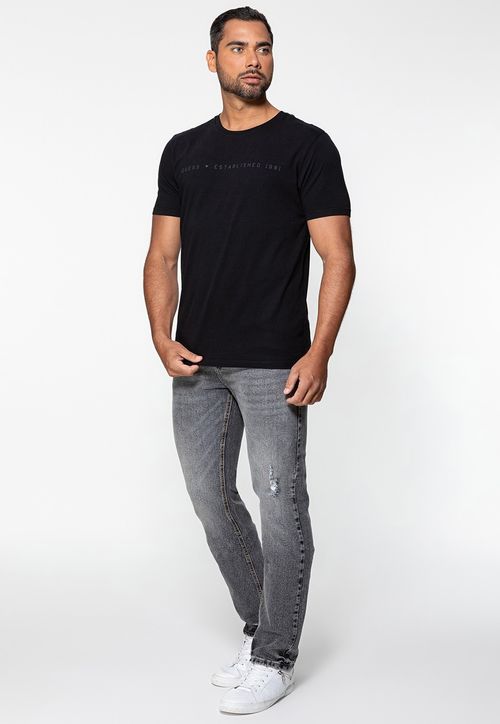 Camiseta Est 1981 Guess Preto