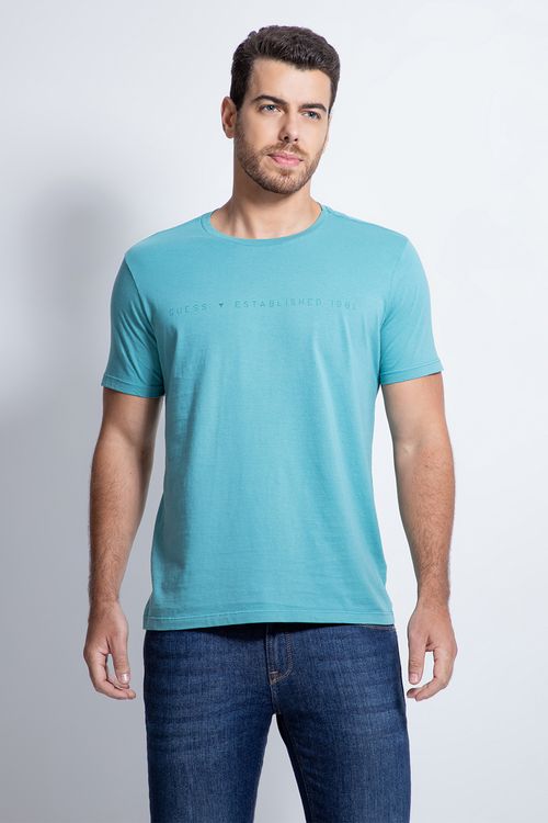 Camiseta Est 1981 Guess Verde Claro