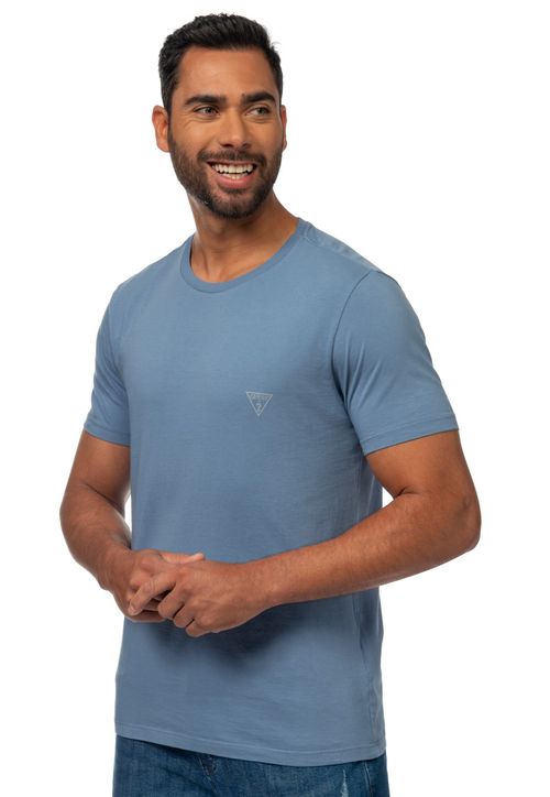 Camiseta Basic Gola C Azul