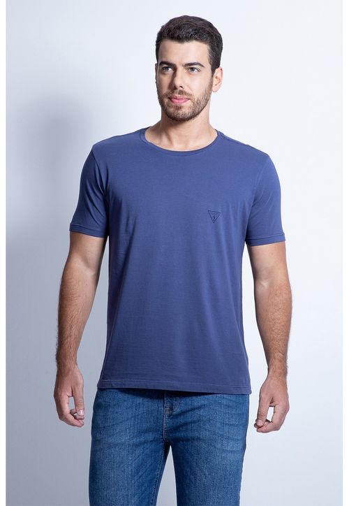 Camiseta Basic Gola C Azul