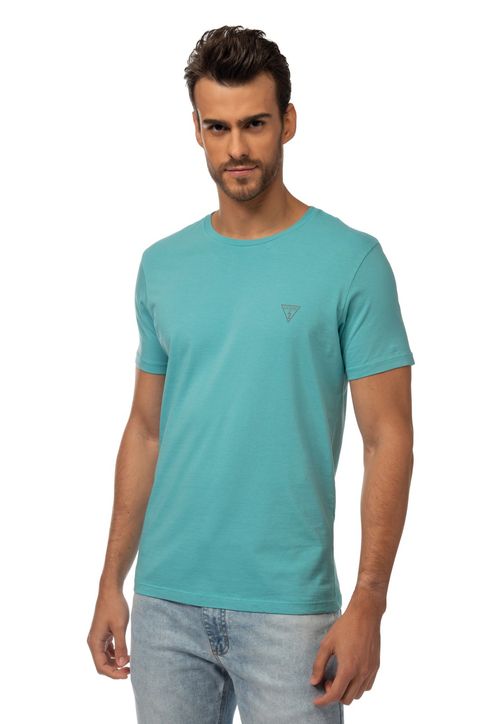 Camiseta Basic Gola C Azul Celeste