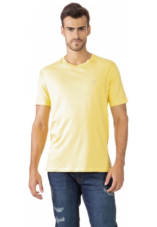 Camiseta Basic Gola C Amarelo