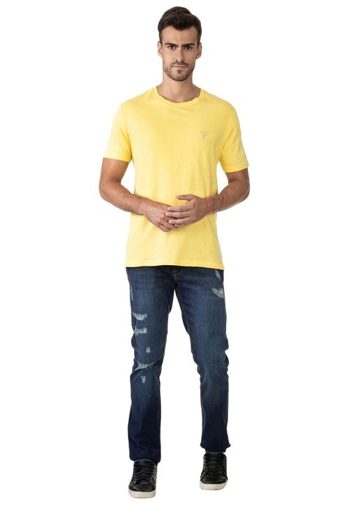 Camiseta Basic Gola C Amarelo