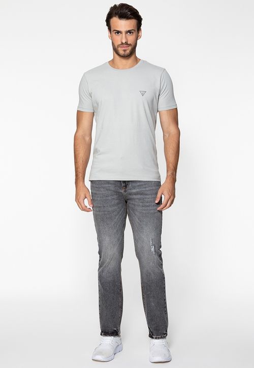 Camiseta Basic Gola C Cinza
